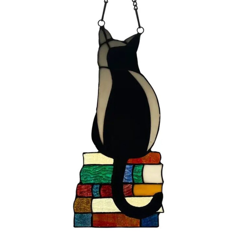 Black Cat Stained Glass
